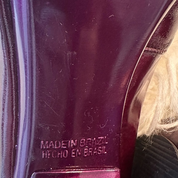 Carlos Santana purple heels with bow. Size 7M - Picture 3 of 8